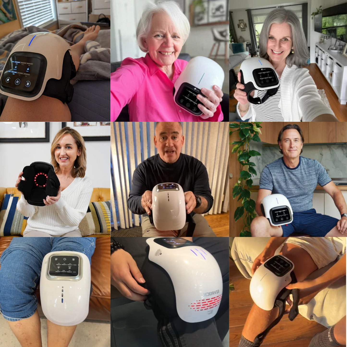 Beheizbares Knie-Massagegerät