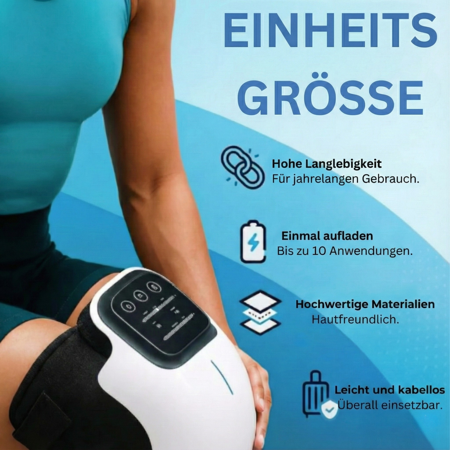 Beheizbares Knie-Massagegerät